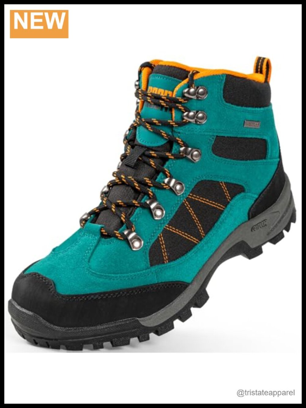 Waterproof Suede Leather Hiking Boots for Women, Anti-slip Ankle Boots with